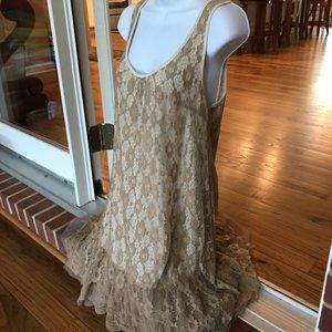 ALTAR’D STATE size S sleeveless dress cream/beige.